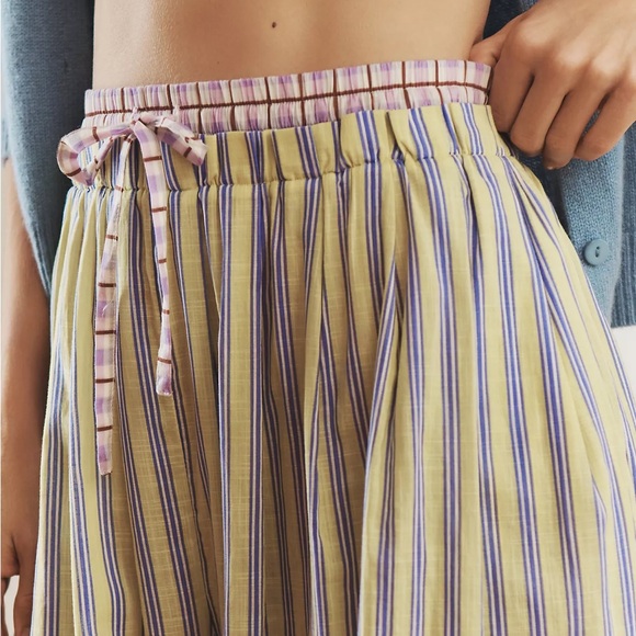 Anthropologie Mixed Stripe Wide-Leg Pants - Picture 4 of 6